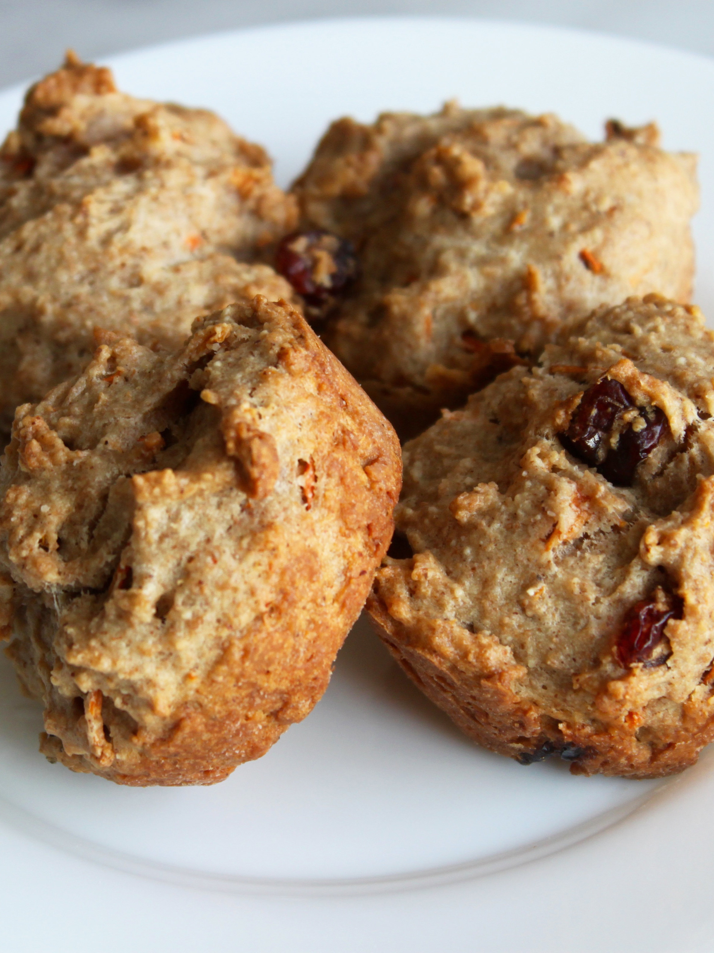 Carrot Cupcakes with Cranberries and Walnuts